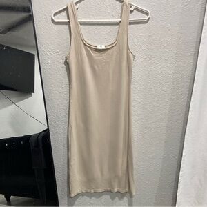 Elegant Cream Midi Dress